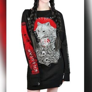 Killstar wild at heart sweater dress